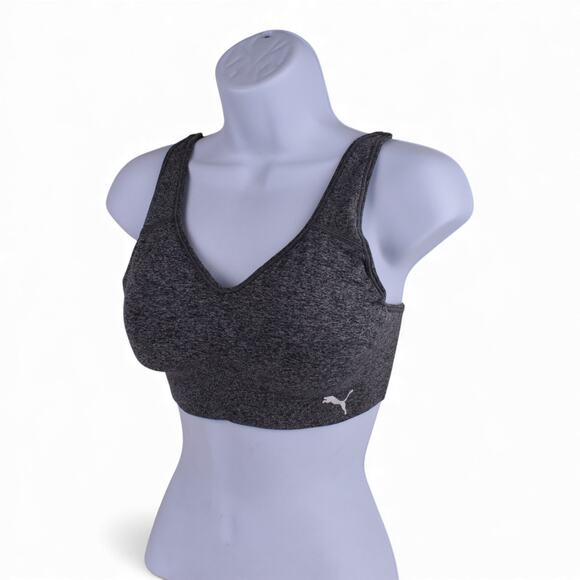 Puma Seamless Sports Bra – 2 Pack - Black & Gray (Open Box) - Picture 3 of 7